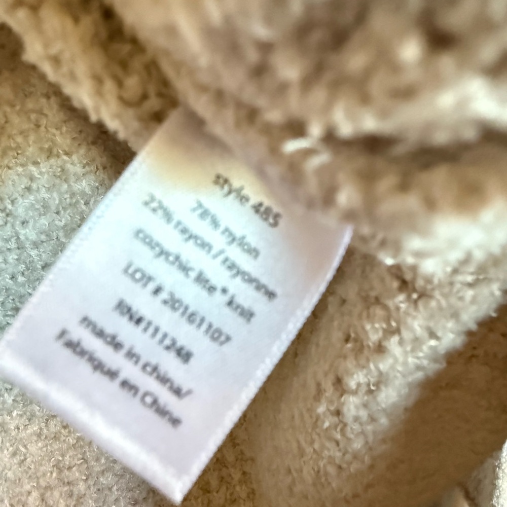 Barefoot Dreams cream cozylite cardigan sweater wrap EUC size L - Picture 3 of 3